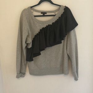 J Crew Hoodie with Ruffle